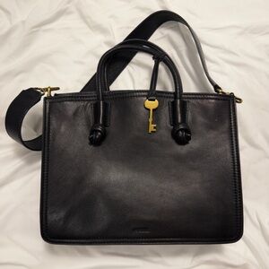 Black Leather Handbag